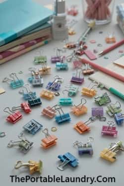 9. Gradient Binder Clips