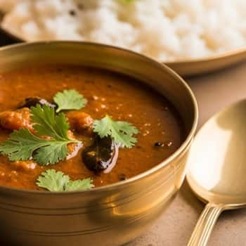 9. South Indian Rasam with Steamed Rice