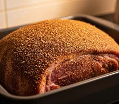 Prepping the Pork Butt (Marination + Rub)