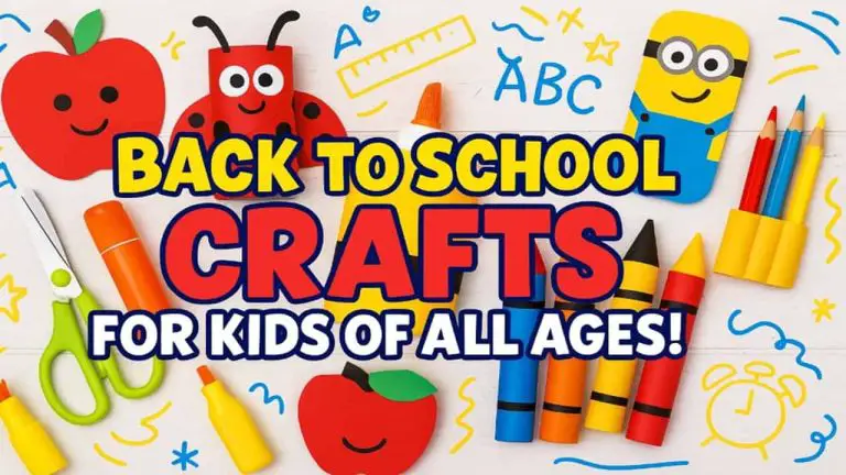 back to school crafts for kids of all ages - featured