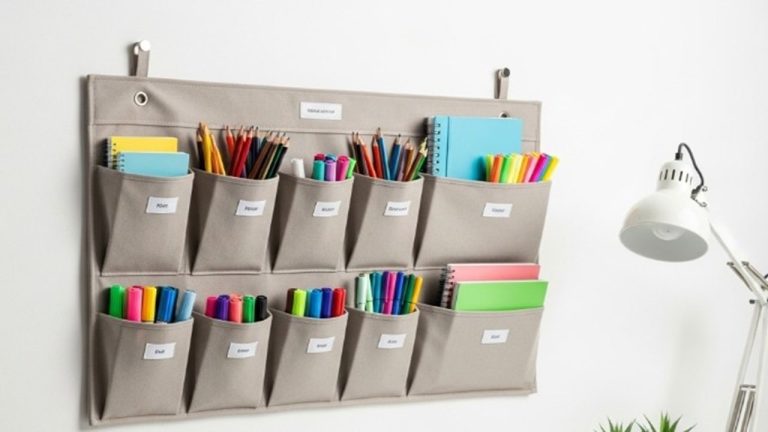 diy back to school desk organization - featured