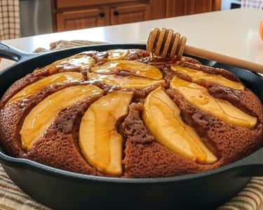 1. Apple Honey Upside-Down Skillet Cake