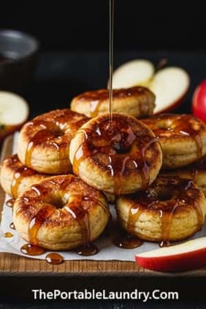 1. Crispy Sourdough Apple Fritters with Maple Glaze