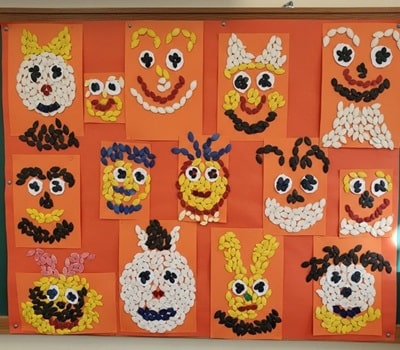 1. Pumpkin Seed Mosaic