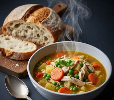 1. Rustic Chicken Veggie Soup (With Leftover Roast Magic)