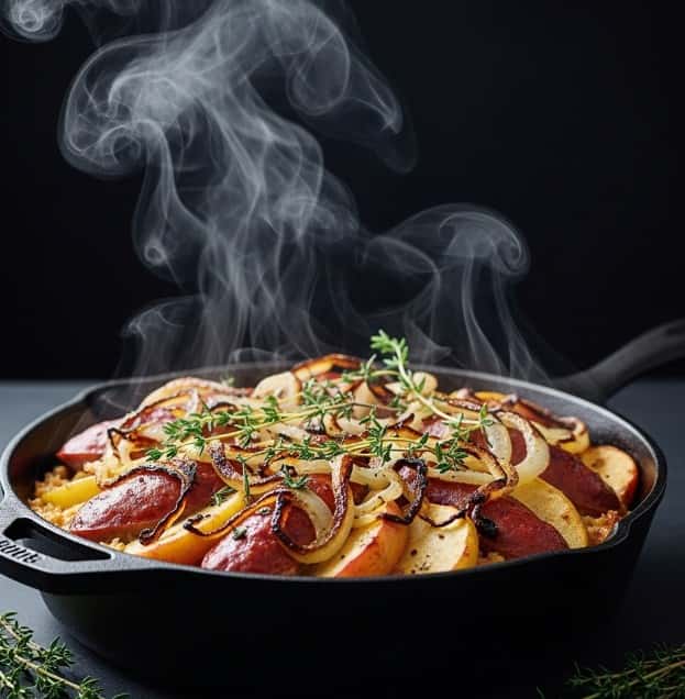 1. Smoked Sausage & Apple Casserole