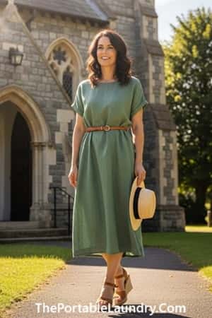 1. The Linen Midi with Sleeves