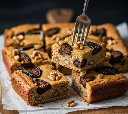 10. Brown Butter Blondies with Chopped Figs and Walnuts