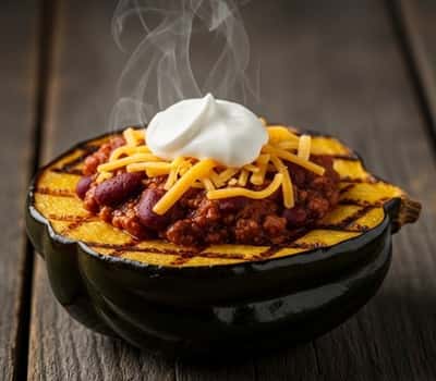 10. Chili-Stuffed Acorn Squash