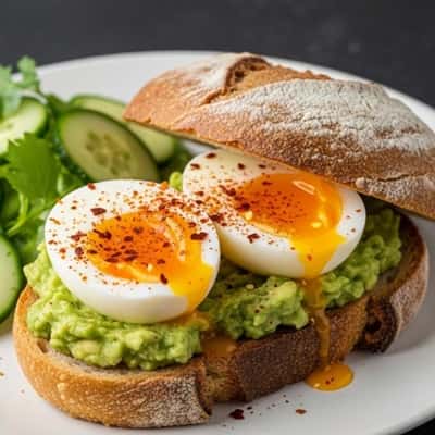 10. Creamy Avocado & Egg Sandwiches