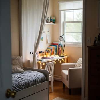 10. Curtain-Off Study Hideaway