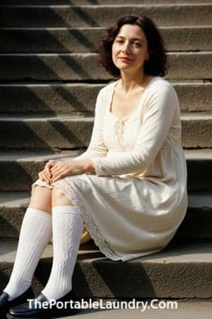 11. Long Sleeve Babydoll Dress + Knee-High Socks
