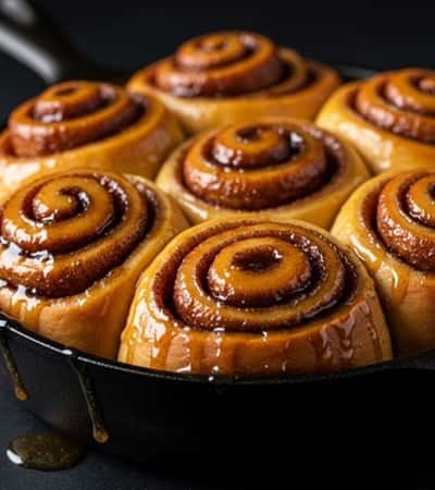 11. Sourdough Discard Pumpkin Cinnamon Rolls with Brown Butter Glaze
