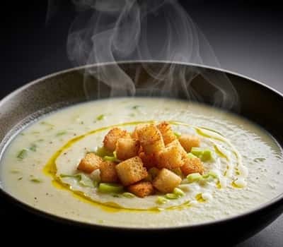 12. Creamy Cauliflower & Leek Soup