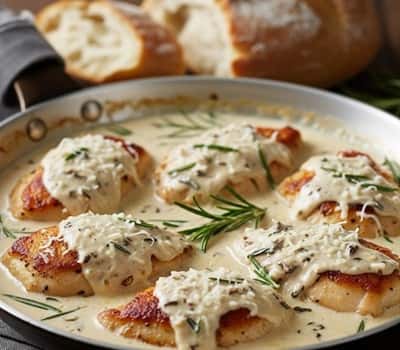 12. Parmesan Rosemary Cream Chicken