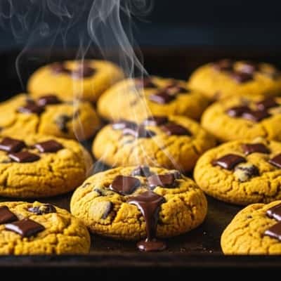 12. Pumpkin Spice Chocolate Chip Cookies