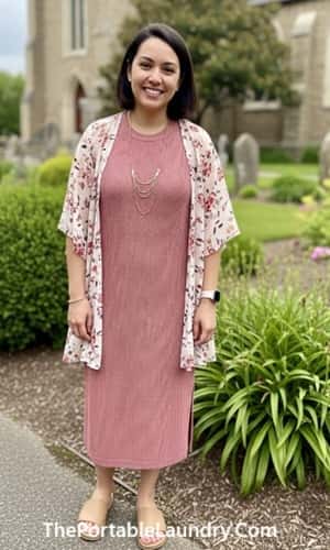 12. Sleeveless Knit Midi Dress + Kimono Cover-Up