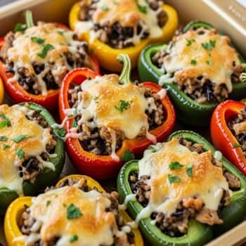 12. Turkey & Wild Rice Stuffed Peppers