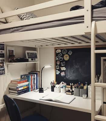 13. Bunk Bed Desk Combo