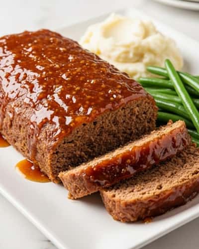 13. Honey Glazed Meatloaf with Brown Sugar Crust