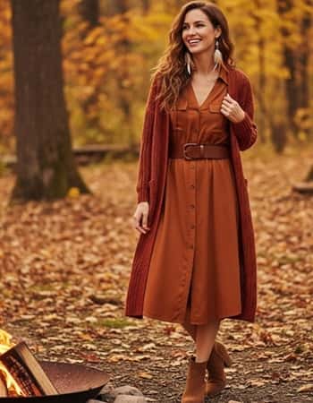 14. Ember-Toned Boho Layers