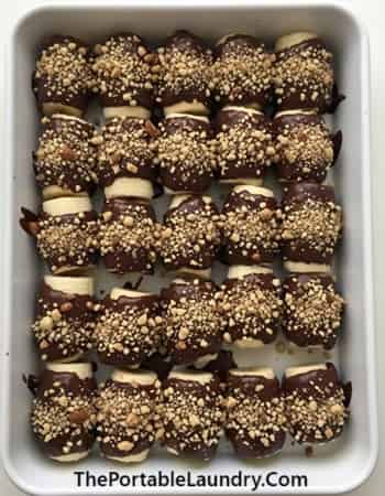 14. Keto Chocolate Covered Frozen Banana Bites