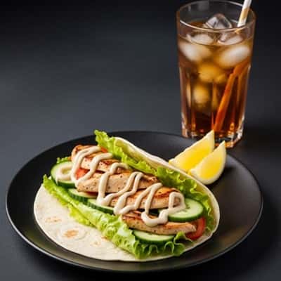 14. Tangy Yogurt Chicken Wraps