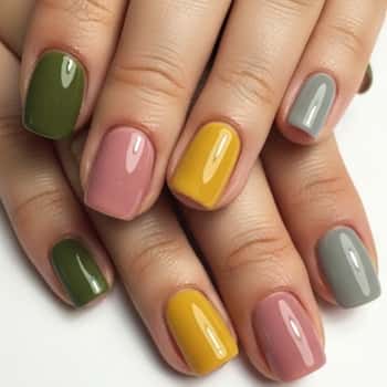 15. Muted Fall Tones Mix-and-Match