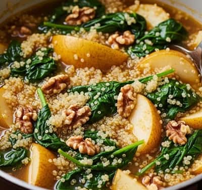 15. Spiced Pear & Quinoa Simmer Bowl