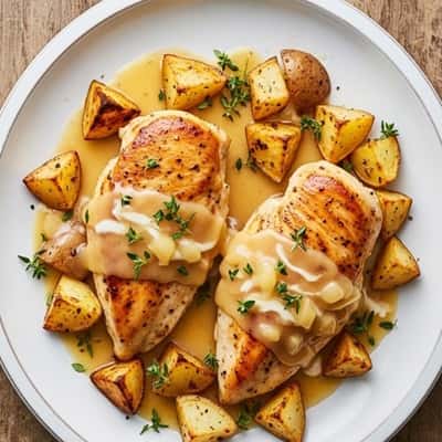 2. Apple Cider Cream Chicken