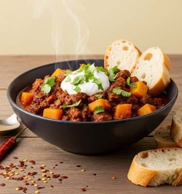 2. Beef & Butternut Squash Chili