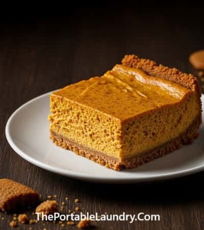 2. Pumpkin Cheesecake Bars with Gingersnap Crust