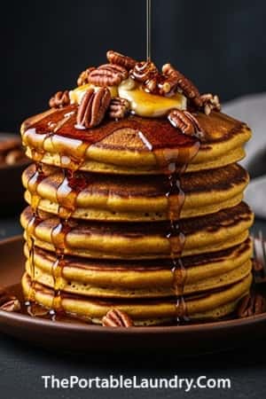 2. Pumpkin Sourdough Pancakes That Actually Taste Like Pumpkin