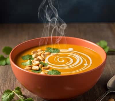 2. Spicy Sweet Potato & Peanut Butter Soup