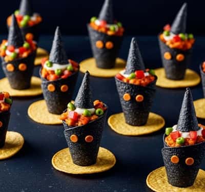 2. Witch Hat Taco Cones