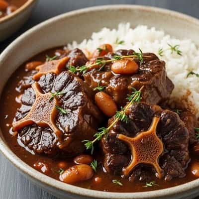 3. Oxtail Stew with Butter Beans and Thyme
