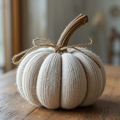 3. Sock Pumpkins from Leftover Laundry