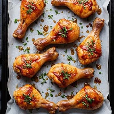 4. Honey Garlic Baked Chicken Drumsticks