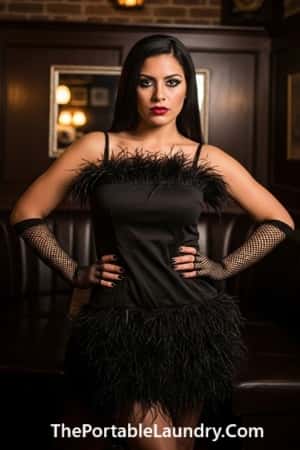 4. Rebellious Flapper in Midnight Feathers