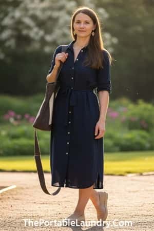 4. Structured Shirt Dress with Belt