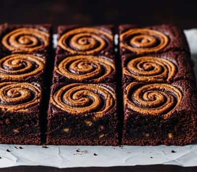 4. Sweet Potato Brownies with Cinnamon Swirl