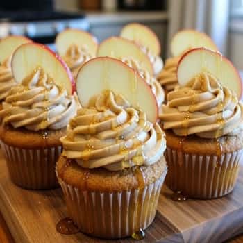 5. Apple Honey Cupcakes with Cinnamon Buttercream