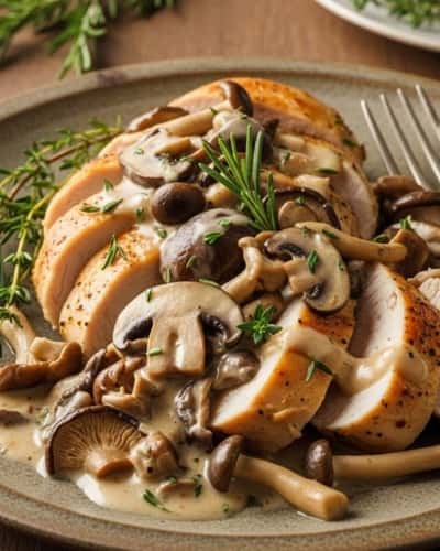 5. Creamy Wild Mushroom Chicken