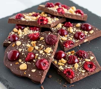 5. Fresh Cherry and Dark Chocolate Bark