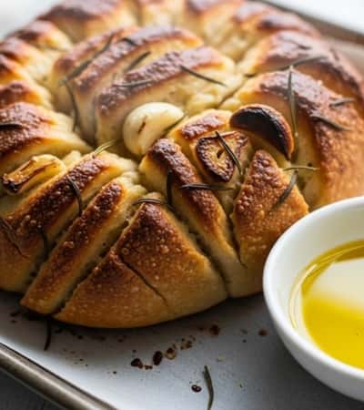 5. Sourdough Roasted Garlic & Herb Pull-Apart Bread