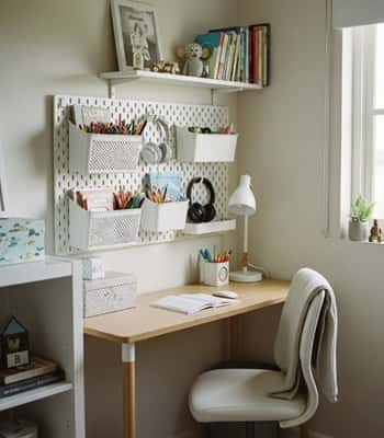 6. Pegboard Wall Study Setup