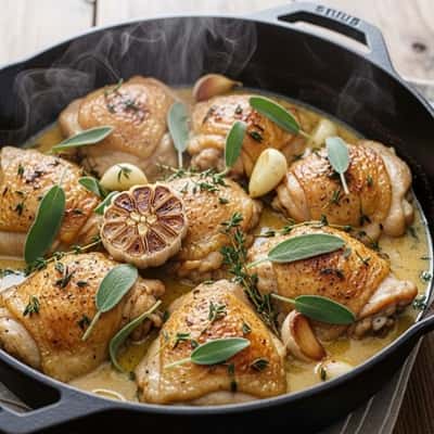 6. Sage & Cream Braised Chicken