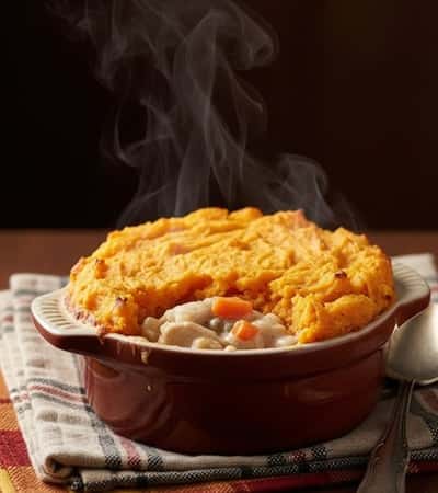 7. Chicken Pot Pie with Sweet Potato Crust