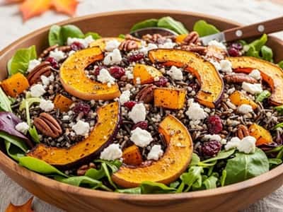 7. Harvest Wild Rice Salad with Butternut & Pecans