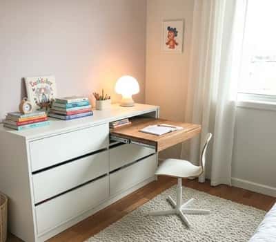 7. Hidden Desk Drawer Conversion